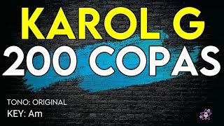 Karol G - 200 Copas - Karaoke Instrumental