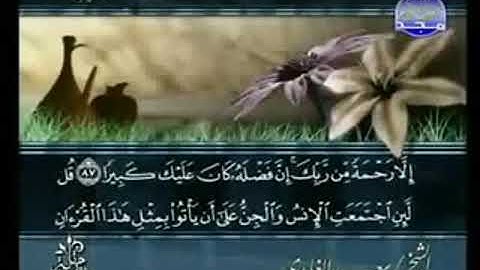 سورة الإسراء من الآية 87 الى الآية 111