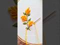 Wonderful yellow💛 flower embroidery #viral #video #flowers #shorts #ytshorts