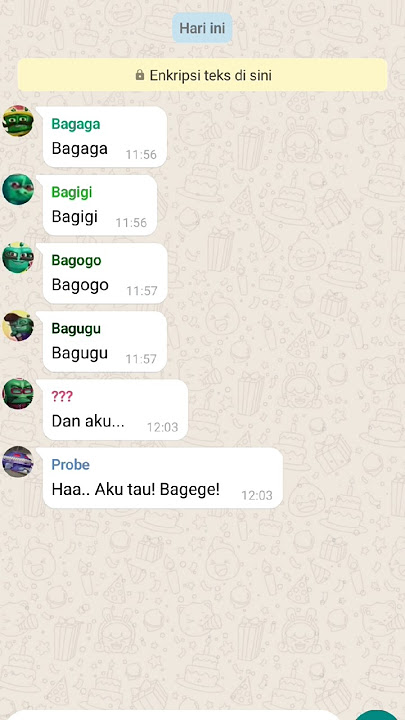 Bagaga Bagigi Bagogo Bagugu dan aku... || Bismillah... #shorts #chat #whatsmock #boboiboygalaxy