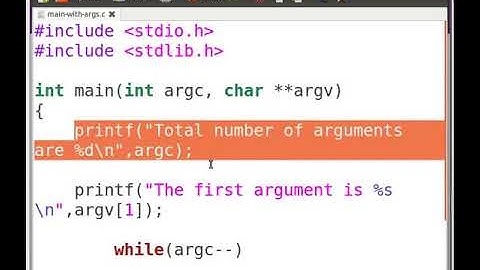 Command line arguments in C - Telugu