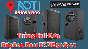 Thùng Loa Full Đơn Bass 30 Và 40, Họng Treble Nhôm Và Gang
