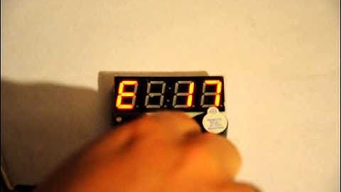 24 Hour Digital Clock Module With Alarm Function - A Demo Video