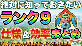 【ドラクエタクト】🌈ランク９＆ストーリーハードの仕様と効率の全まとめ