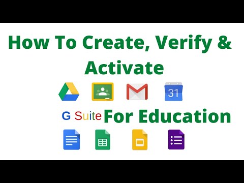 How to Create and Activate g suite account for Education #gSuite #education