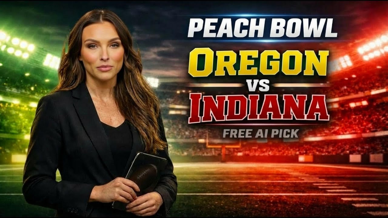 Peach Bowl Pick: AI Reveals Oregon vs Indiana Total Prediction - YouTube