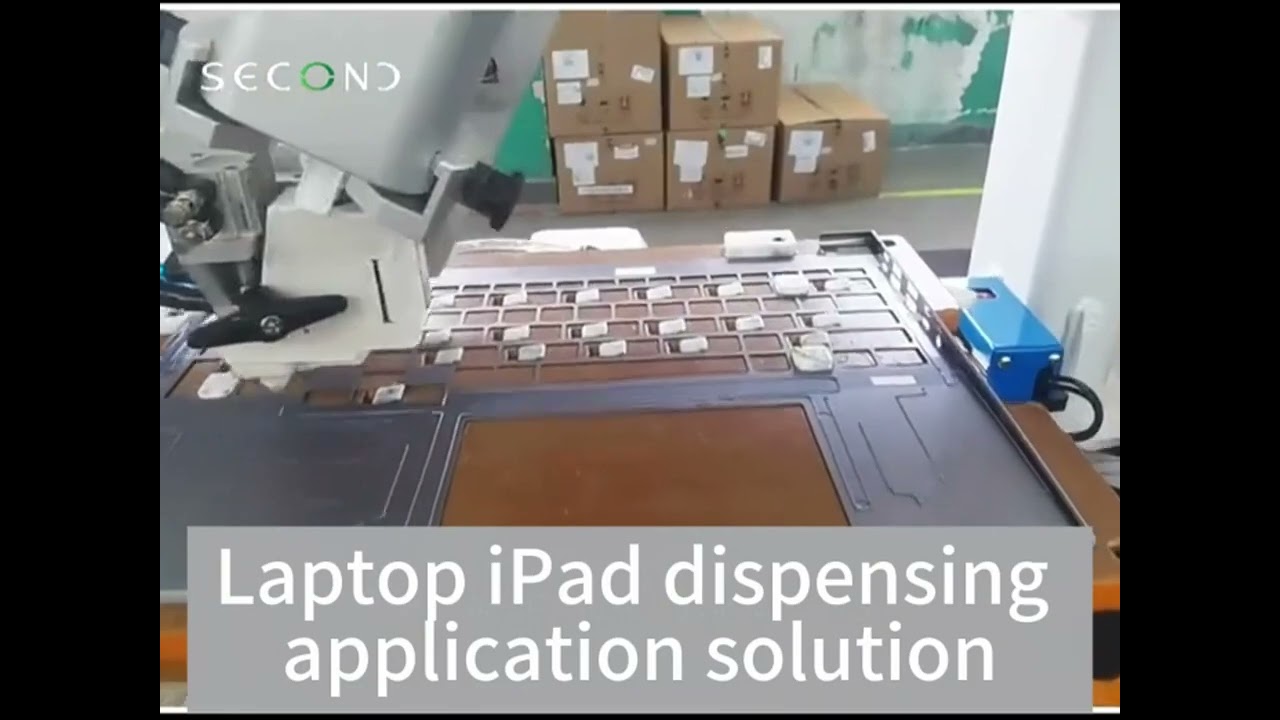 Laptop iPad glue dispensing application solution 