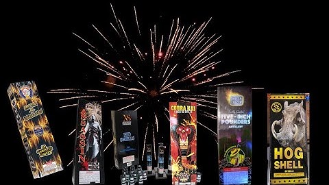 2020 Firework Canister Shell Comparison *6 Different Artillery Shells* LOUD