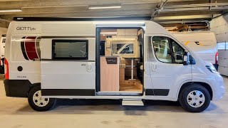 New Small Luxury Diesel Heater Campervan with Big Shower and Toilet - Giottivan 60T Privilege