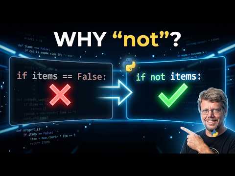 Why do Python developers write if not instead of if == False?