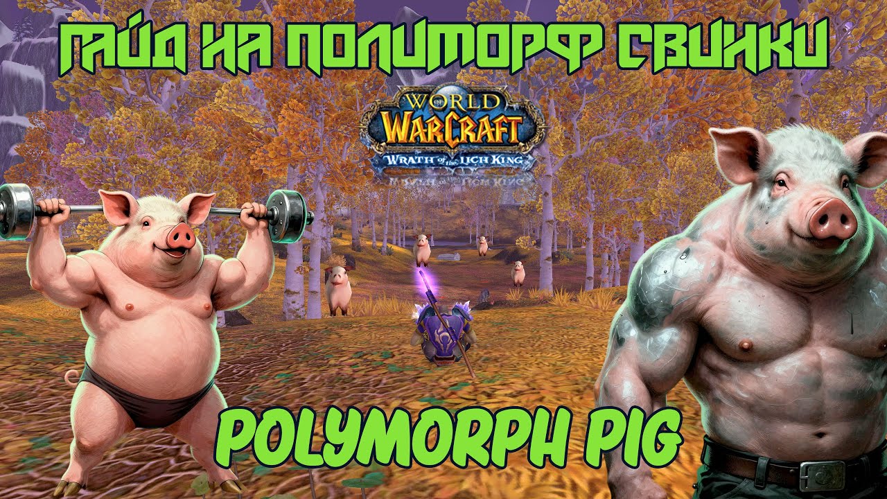 Polymorph Pig Полиморф - Свинья. Гайд для мага Wotlk 3.3.5 Nozdor/Sirus/Circle ...