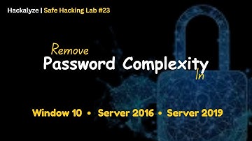 Remove Password Complexity from Virtual Machines | Safe Hacking Lab Step-23