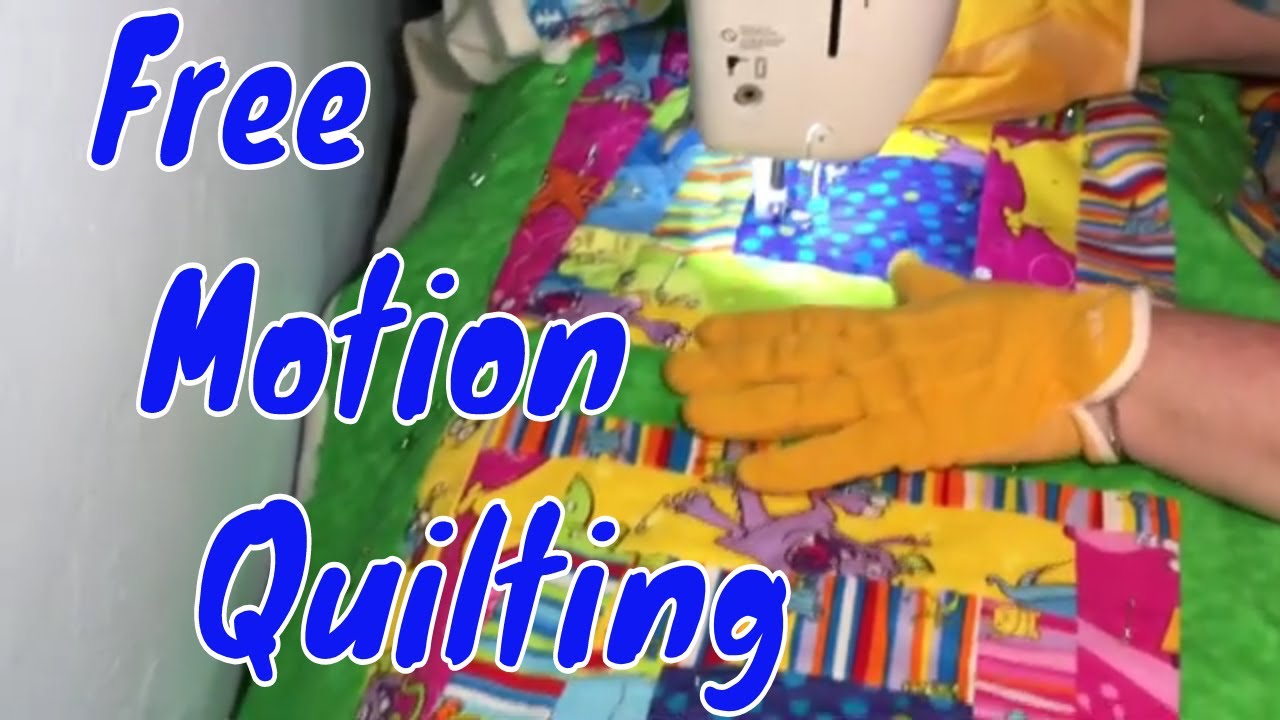 Beginner Free Motion Quilt tutorial on a home machine 2019 