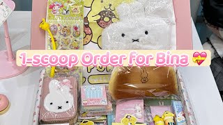 Packing a One-Scoop Box for Bina 🐰🍮 | Miffy & Pompompurin Surprise screenshot 5