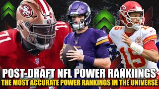 Post-Draft NFL Power Rankings 🔥🔥🔥 (The Most Accurate in the Universe)