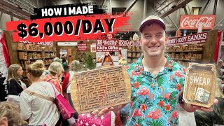 How My Woodworking Booth Made $30,000 at The Biggest Craft Market in America