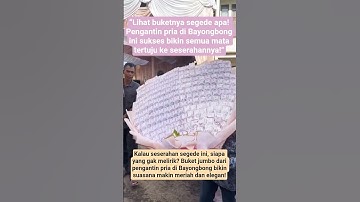 Seserahan Mewah di Bayongbong, Buket Jumbo dari Pengantin Pria Bikin Heboh! #shorts