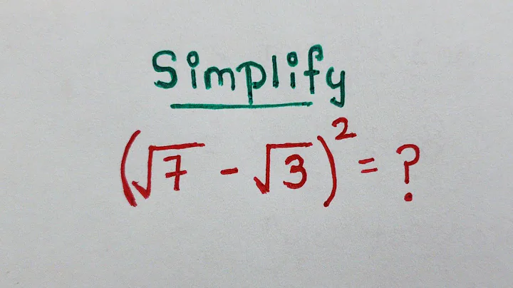 Germany || Nice Algebra Square Root Simplification Olympiad Problem 
