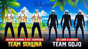 ⚡ TEAM SUKUNA  vs TEAM GOJO ⚡ ANIME BUNDLES 🔥 DIAMONDS GIVEAWAY 💎 HTG + JEEVANGAMING + AS LORD