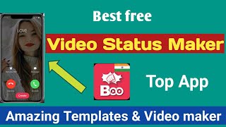 Boo video status app | Boo app se video status kaise banaye | Best free Video status maker app screenshot 3