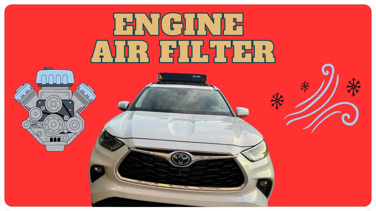 Toyota Highlander 2020-2024 Engine Air Filter Replacement! - YouTube