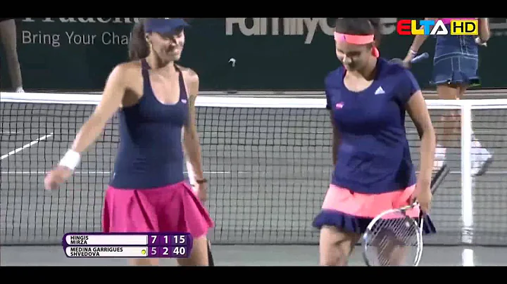 M Hingis S Mirza vs A Medina Garrigues Y Shvedova Charleston 2015 Highlights