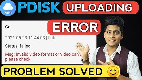 Pdisk File & Link Uploading Error Solved | How To Upload Links & Files On Pdisk