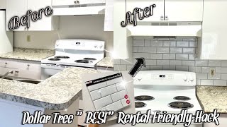 Best Dollar Tree DIY • Rental Friendly Kitchen Hack • Dollar Tree Affordable Kitchen Makeover