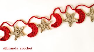 كروشيه زينة رمضان || Crochet Ramadan decoration (English subtitles)