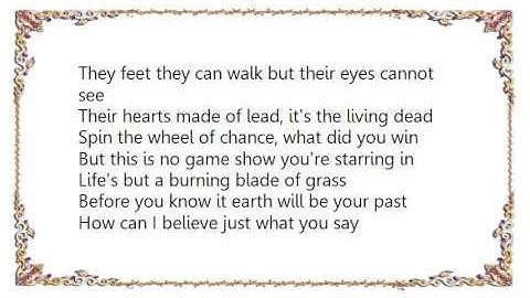 Barren Cross - Living Dead Lyrics