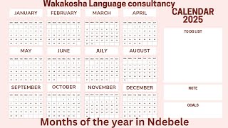 Download lagu Months of the year in Ndebele