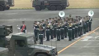 陸上自衛隊第12音楽隊 第12旅団創立17周年・相馬原駐屯地創設59周年記念行事 観閲行進