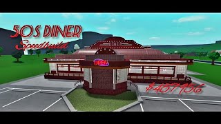 50s Diner SpeedBuild [BLOXBURG DINER]