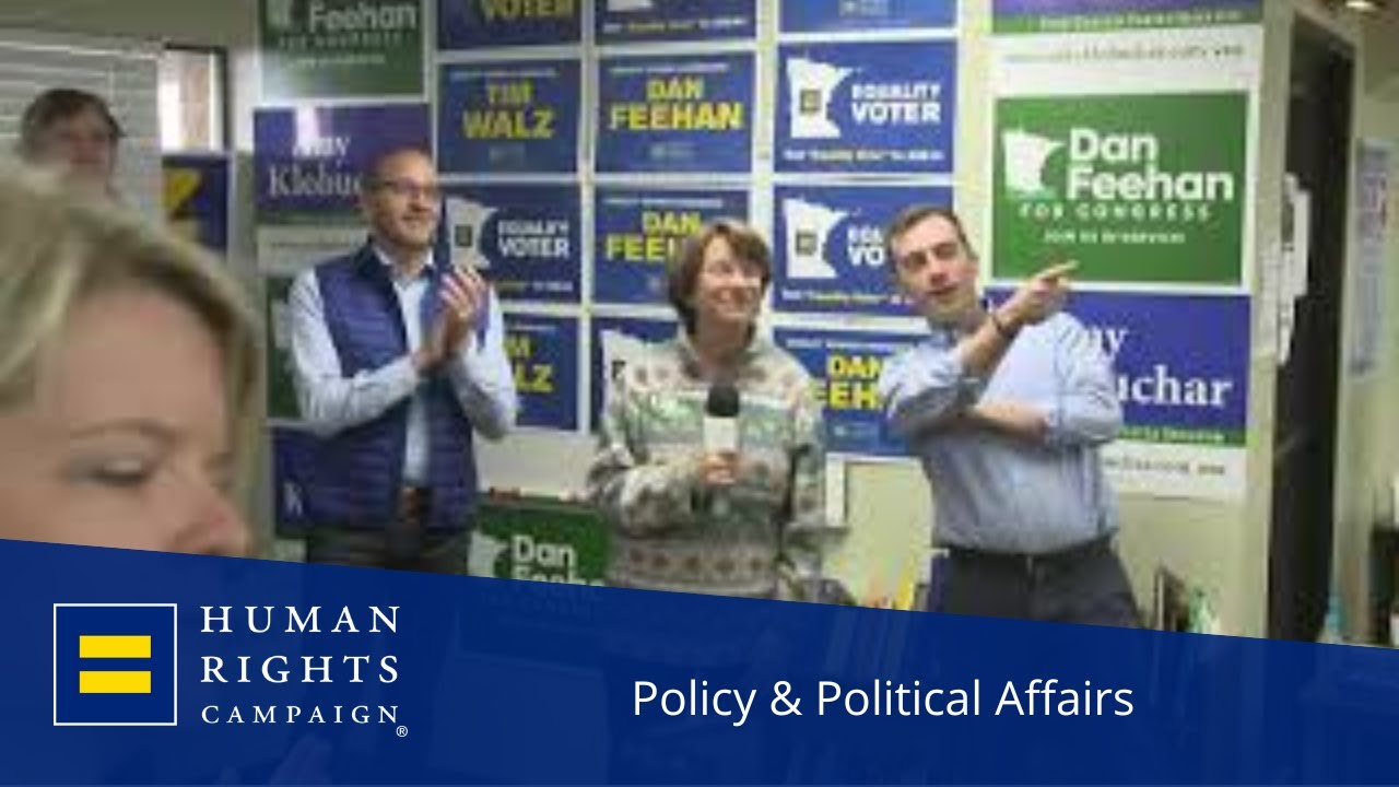 HRC President Chad Griffin Joins Dan Feehan with Sen. Klobuchar to 