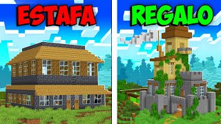 ESTAFÉ a un JUGADOR pero LE REGALÉ una CASA en MINECRAFT