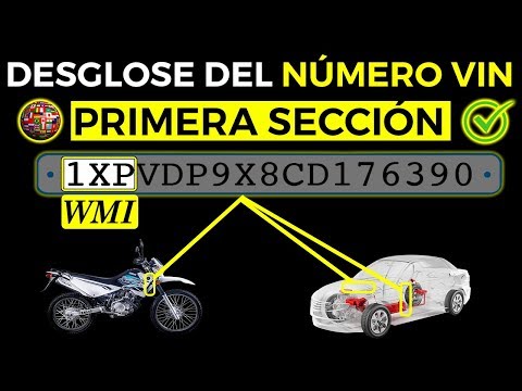 Video: ¿En el número de identificación del vehículo?