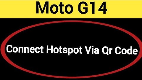 How to connect hotspot via QR code, Moto G14 me wireless internet connect kaise karen