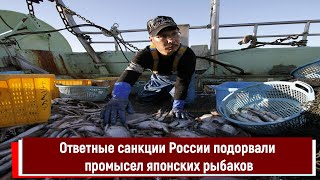 Ответные санкции России подорвали промысел японских рыбаков