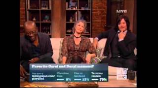Melissa Mcbride And Norman Reedus On The Talking Dead Caryl Part