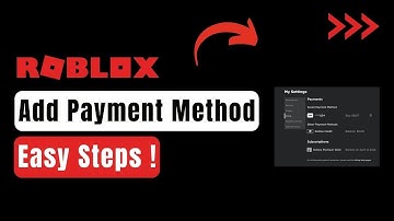 How To Add Payment Method On Roblox !