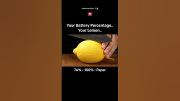 your battery percentage... your lemon 🤧🤧 #shorts #viral #asmr #ai #satisfying