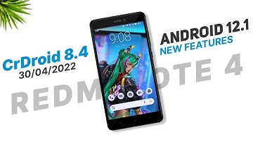 Android 12.1 Rom | CrDroid 8.4 For Redmi Note 4 | New Features | Detailed Review