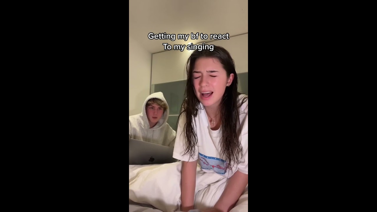 My Boyfriend Reacts To Me Singing