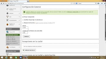 Zentyal - Instalar y configurar Proxy Web HTTP Trasparente