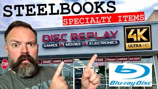 DISC REPLAY walkthrough - Steelbook, 4K, Blu-ray, Specialty Items | haul