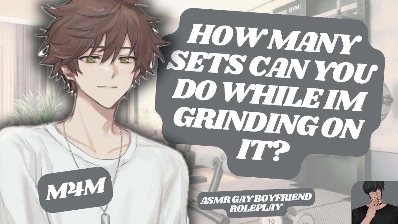 [ASMR RP] Your Cocky Bratty Boyfriend Wants to Sit on Your Lap During a Workout!? [M4M] [SPICY]