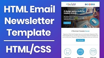 HTML Email Newsletter Template - Responsive HTML Email Tutorial 2025