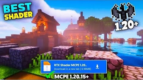 Best RTX Shader For (MCPE 1.20) Render Dragon || Best Bsl Shader for Minecraft bedrock