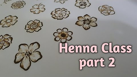 Henna Class for Beginners| part 2| Basic Henna florals | Henna tricks | Mehendi for beginners