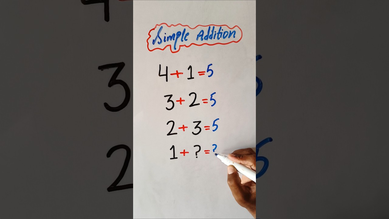 simple addition tricks#ytshorts #addition #education - YouTube
